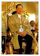 Kr�ningen av Hans Majest�t Kung Bhumibol Adulyadej, Thailand's nuvarande kung.